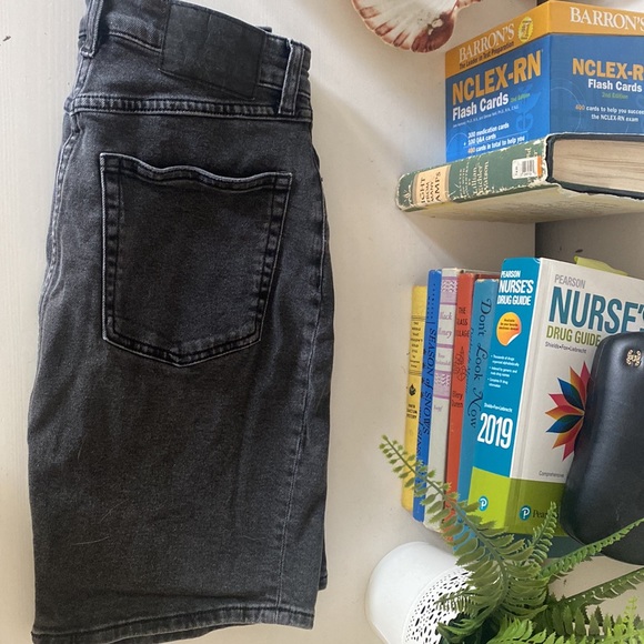 Grey/black washed denim skirt - Picture 3 of 4